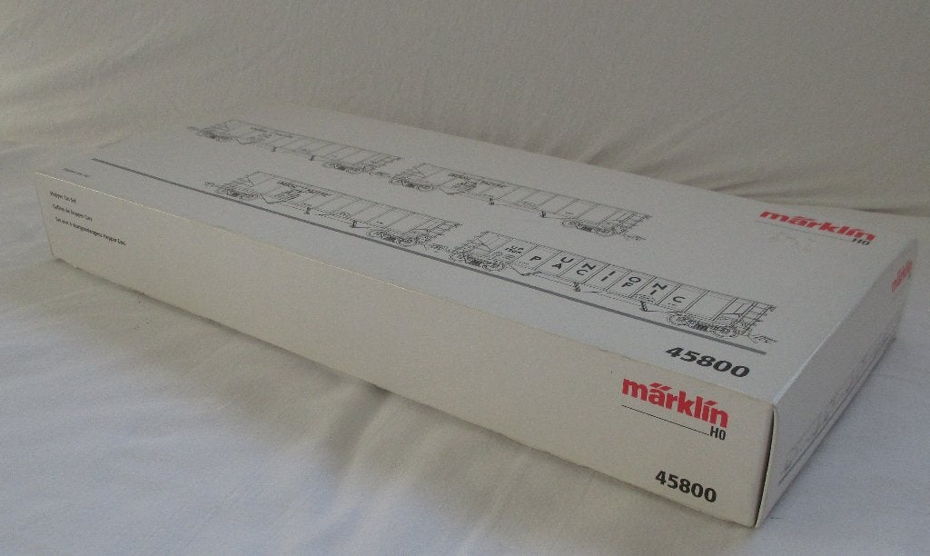 Märklin H0 - 45800 Vierdelige USA Union Pacific 'Hopper' set, Wisselstroom, Wagon, Ophalen of Verzenden, Zo goed als nieuw