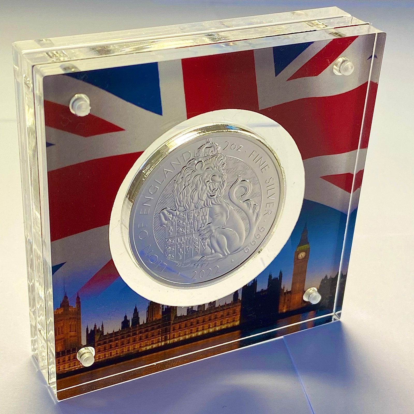 2022 Queen's Beasts Lion of England 2oz Zilveren Munt, Ophalen of Verzenden