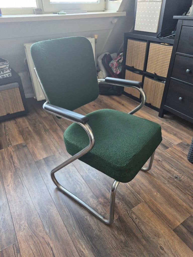 Paul Schuitema design vintage mid century stoel Groen, Ophalen, Mid century vintage, Gebruikt, Overige kleuren