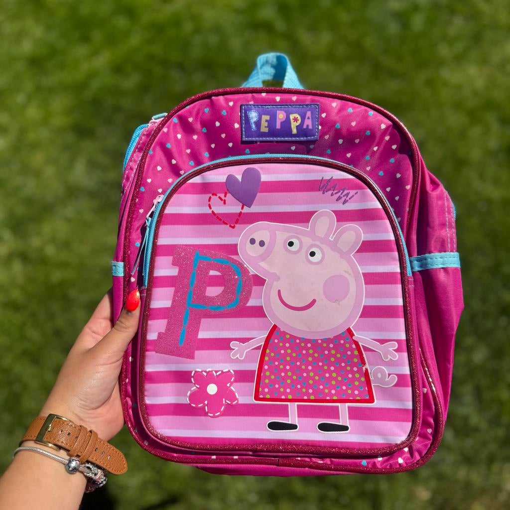 Peppa Pig rugzak kind | roze meisjes rugtas, peuter kleuter, Overige merken, Gebruikt, Minder dan 30 cm, Ophalen of Verzenden
