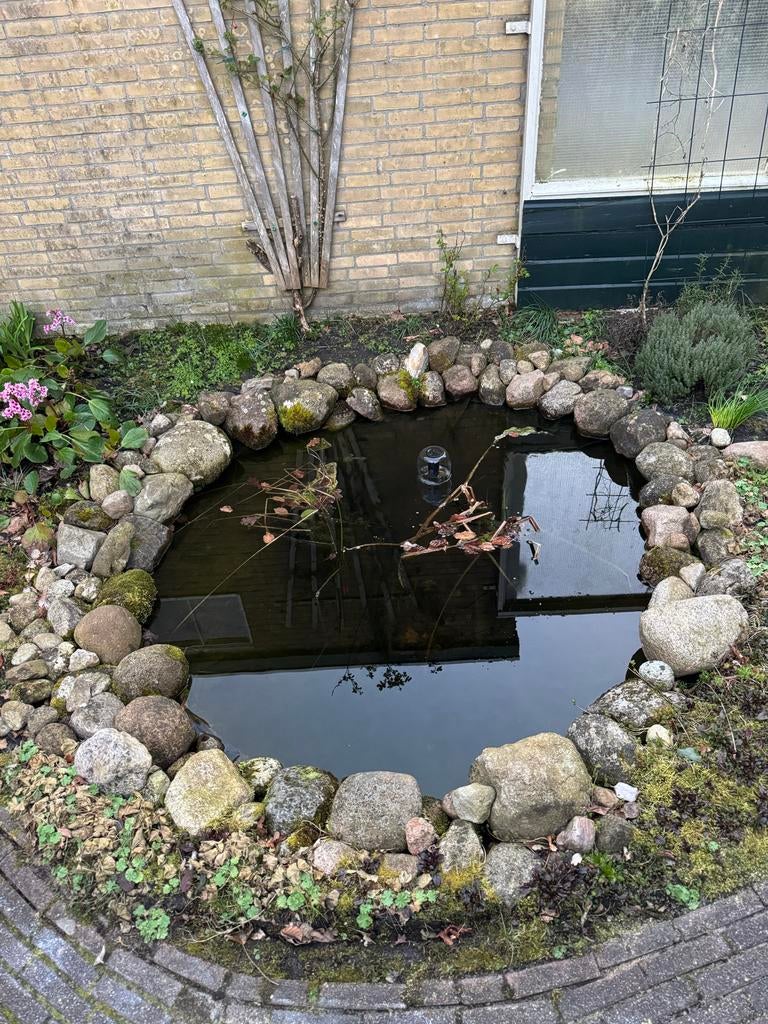 Complete vijver met benodigdheden, Tuin en Terras, Ophalen, Zo goed als nieuw