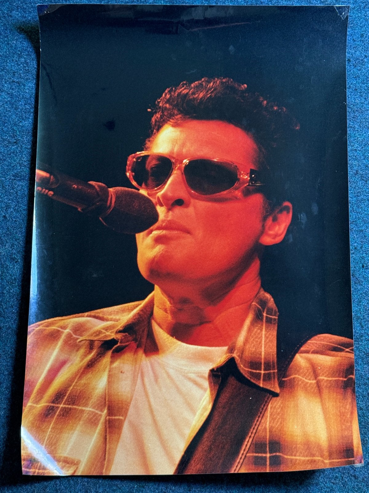 Poster Barry Hay (op echt fotopapier) Golden Earring, Verzamelen, Muziek, Artiesten en Beroemdheden, Ophalen of Verzenden, Gebruikt