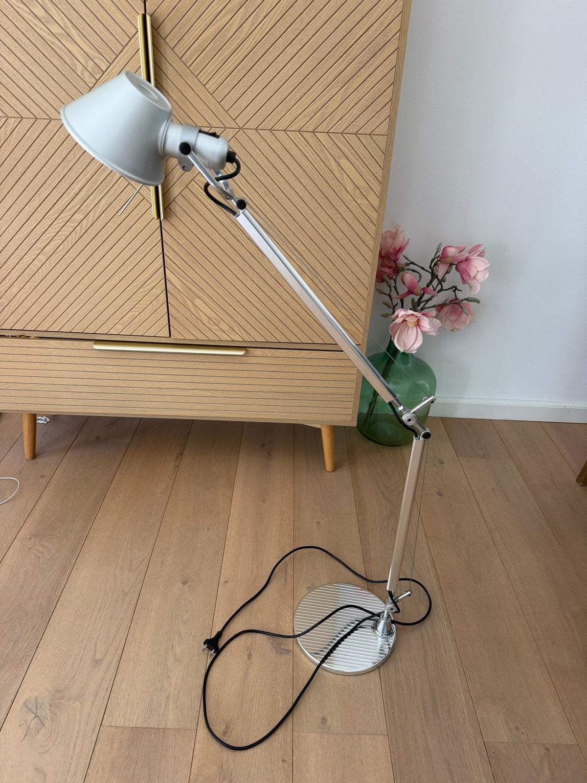 Artemide Tolomeo Tavolo bureaulamp - Aluminium, Huis en Inrichting, Gebruikt, 100 tot 150 cm, Metaal, E27 (groot)