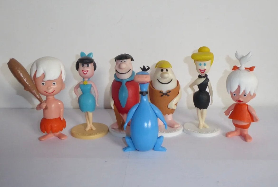 The flinstones figuren Hanna-barbera Moplas serie jaren 70’s, Verzamelen, Ophalen of Verzenden, Zo goed als nieuw