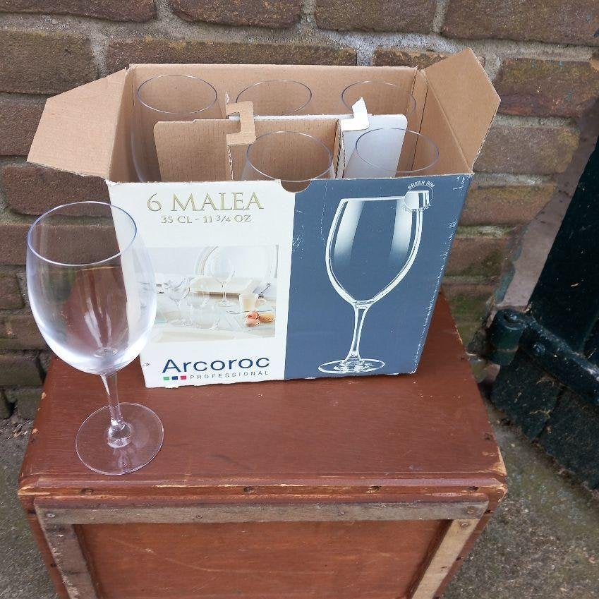 glas, wijn/ bier glazen, nieuw, Nieuw, Ophalen of Verzenden, Glas, Bord(en)