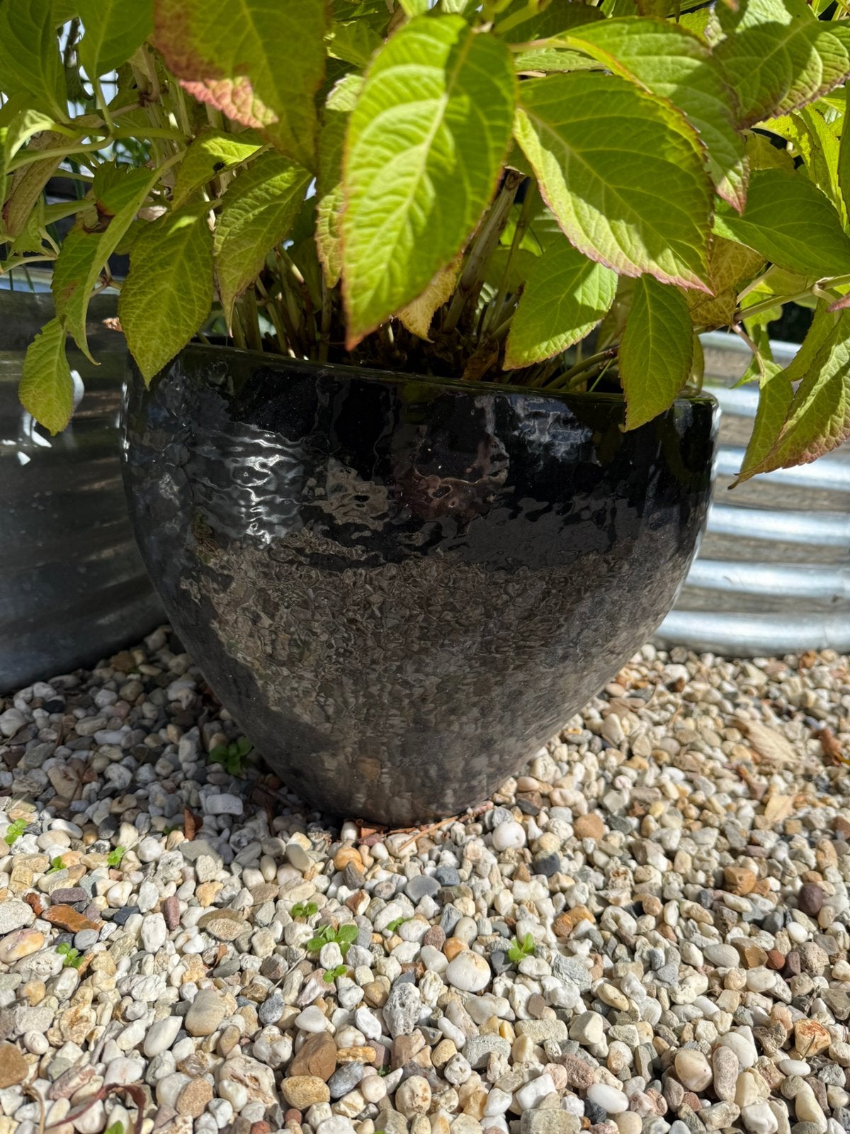 3x keramische potten, Tuin en Terras, Ophalen, Rond, Zo goed als nieuw, Aardewerk