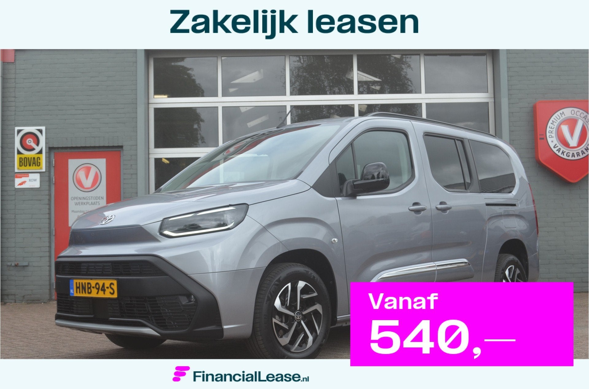 Toyota ProAce CITY VERSO NW. MODEL.. 2230km! 1.2 Turbo Dynam, Voorwielaandrijving, 12 maanden, 15 km/l, Gebruikt