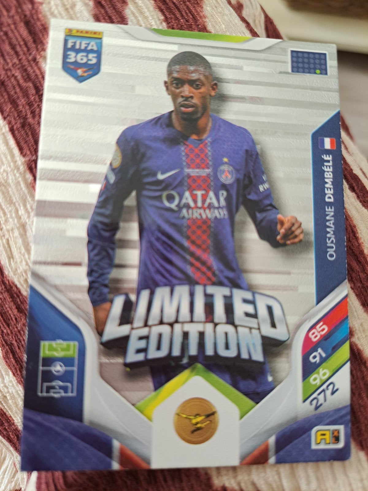 Ousmane Dembélé Limited Edition FIFA 365 Spelerskaart, Ophalen of Verzenden, Zo goed als nieuw, Buitenlandse clubs, Spelerskaart