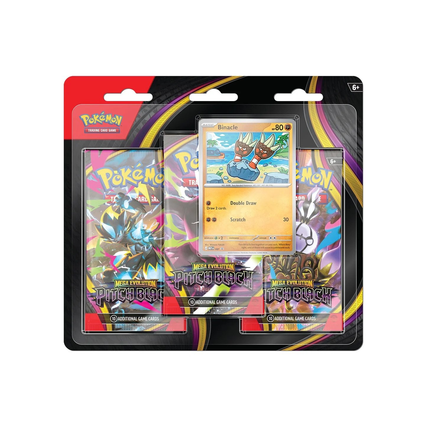 Pitch Black - 3 Pack Blister Binacle, Ophalen of Verzenden, Nieuw, Boosterbox, Foil