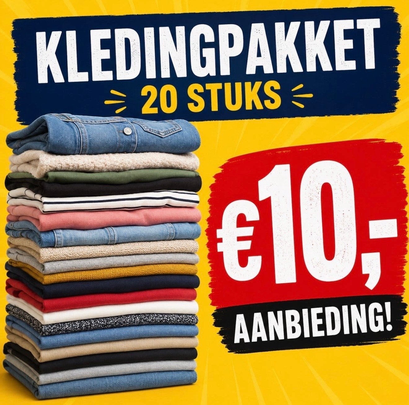 Groot kledingpakket (20 stuks) maat L - 10,00, Ophalen of Verzenden, Gedragen, Maat 42/44 (L)