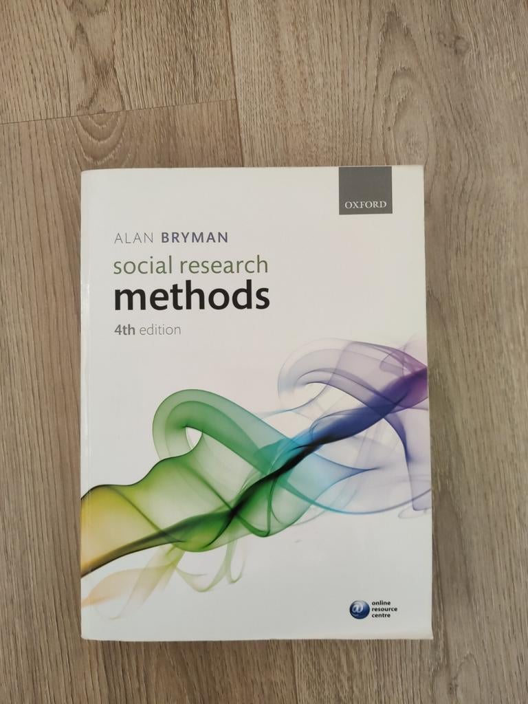 Social Research Methods 4th edition - Alan Bryman, Boeken, Alan Bryman, Zo goed als nieuw, Gamma, HBO