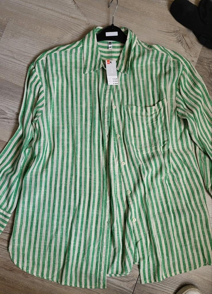 Lange blouse, ca 85cm, , maat M van de Hema, 20% linnen, Ophalen of Verzenden, Nieuw