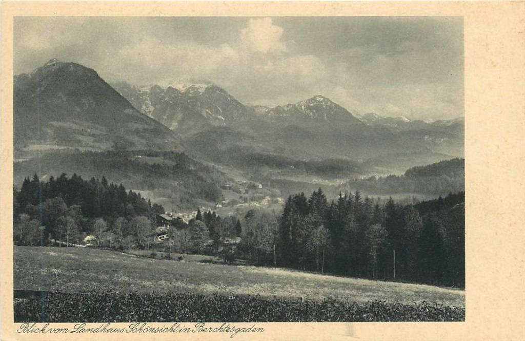381-283-025 Berchtesgaden Blick vom Landhaus, Verzenden, Voor 1920, Duitsland