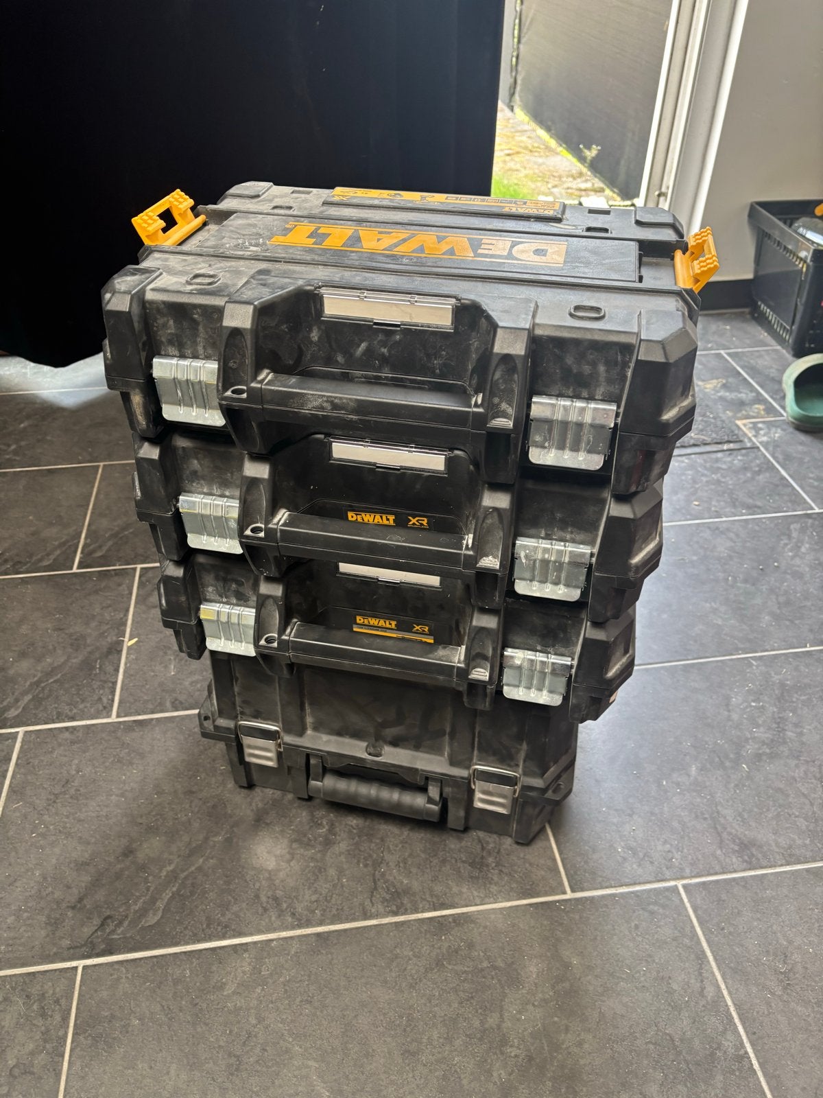 Dewalt TSTAK Koffers (leeg) - Set van 4, Ophalen of Verzenden, Gebruikt