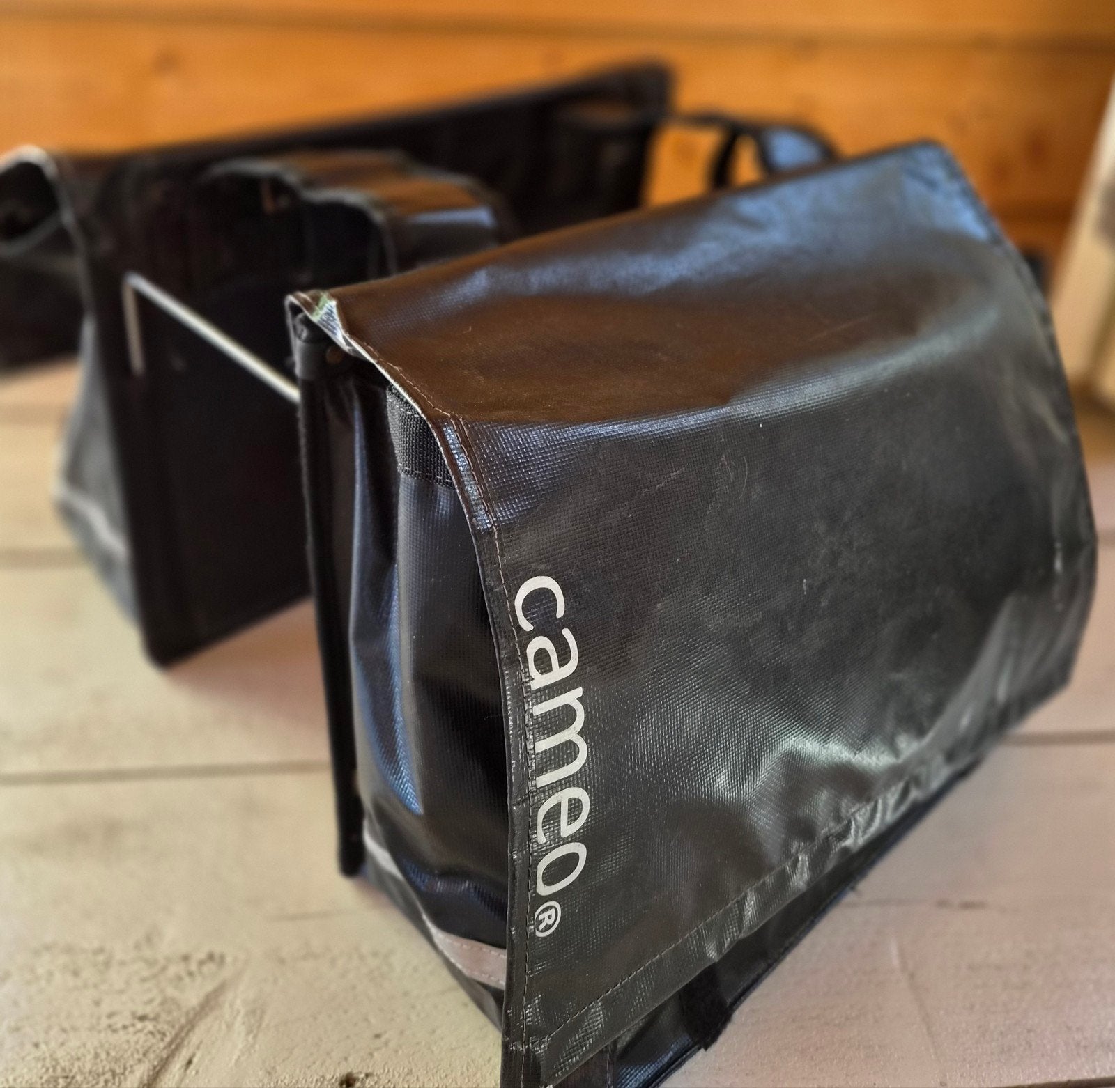 Cameo dubbele fietstassen - Zwart, waterdicht, Fietsen en Brommers, Fietsaccessoires | Fietstassen, Ophalen of Verzenden, Gebruikt