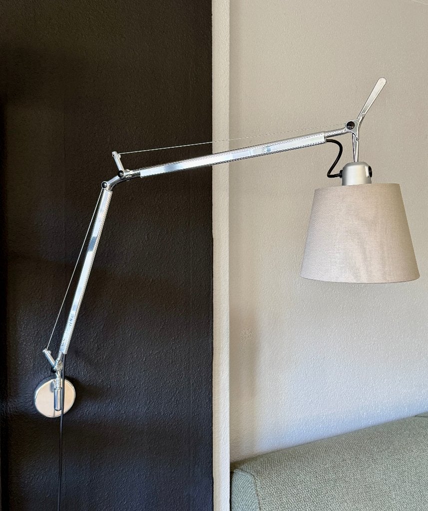 Artemide Tolomeo Basculante Parete wandlamp zgan, Huis en Inrichting, Ophalen, Grijs, E27 (groot), Zo goed als nieuw