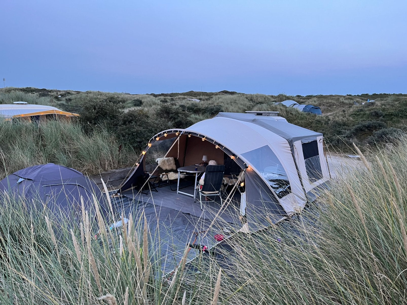 Cabanon Malawi 2.0, Caravans en Kamperen, Vouwwagens, Ophalen, Beige, Tot en met 3, Cabanon