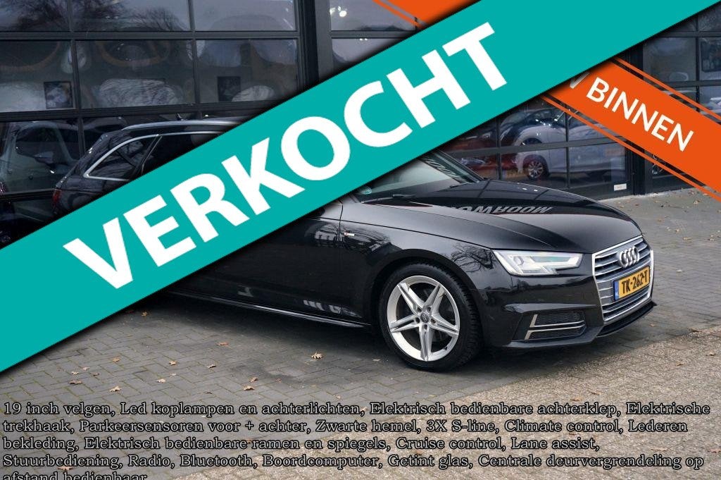 Audi A4 Avant 1.4 TFSI Sport 3X S line, Leder, Led, Clima, C, Gebruikt, 4 cilinders, 150 pk, A4