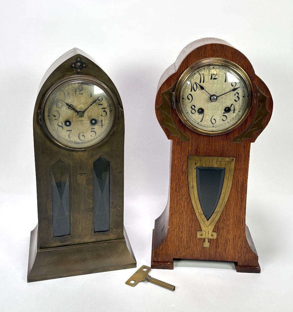 656. Tafelklokken, Art Nouveau, 1900–1925, Antiek en Kunst, Ophalen