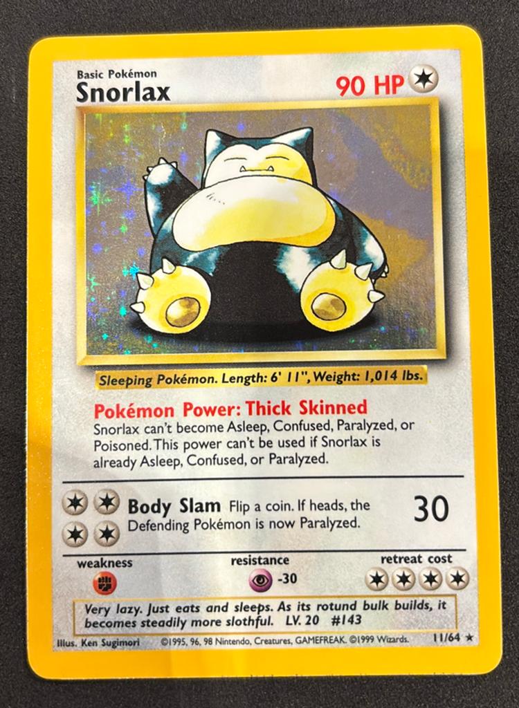 Snorlax holo 11/64, jungle no symbol error! Pokemon, Ophalen, Zo goed als nieuw