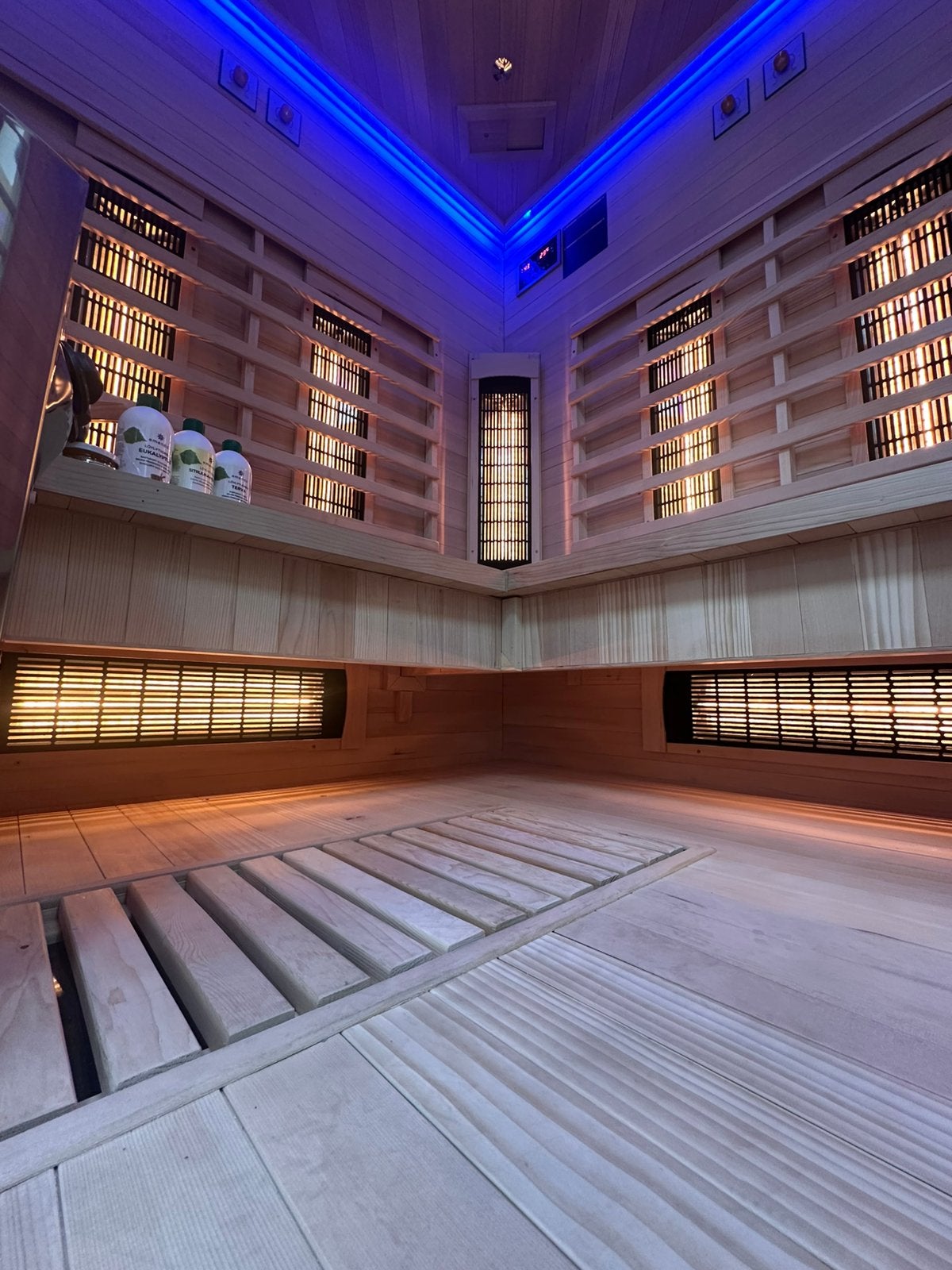Combi Sauna | Infrarood + Finse Kachel | Showmodel OP = OP, Sport en Fitness, Sauna, Info@inner-stillness.nl, Fins of Traditioneel