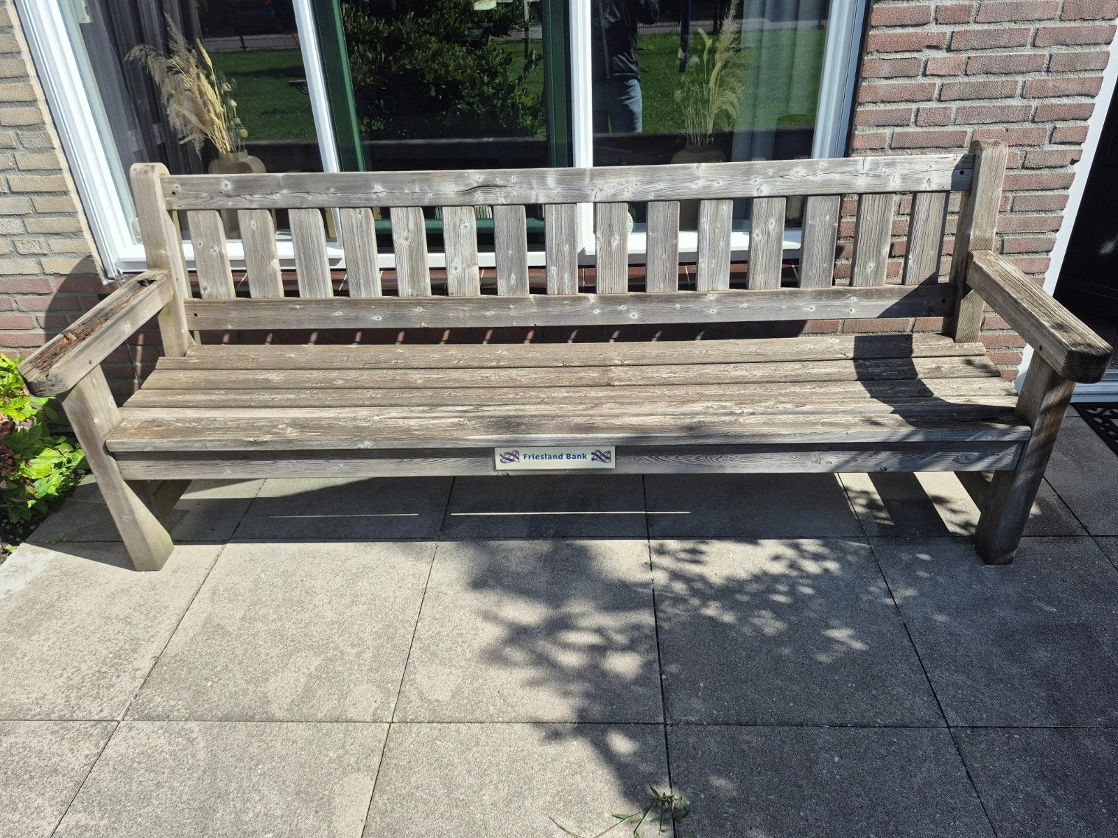 Houten tuinbank - opknapper, Ophalen, Gebruikt, Hout