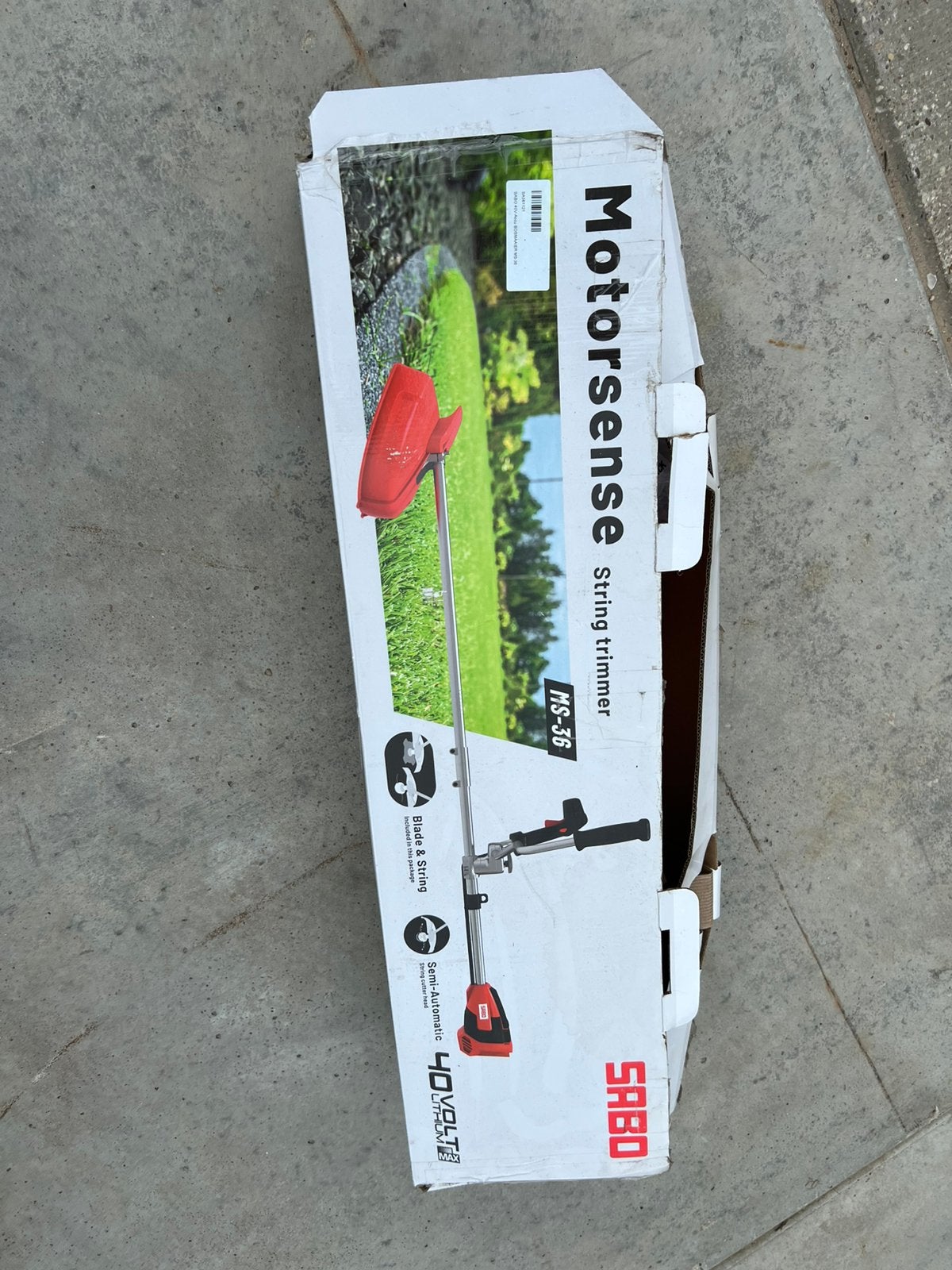 Sabo ms-36 Bosmaaier grastrimmer accu, Ophalen, Nieuw, Accu