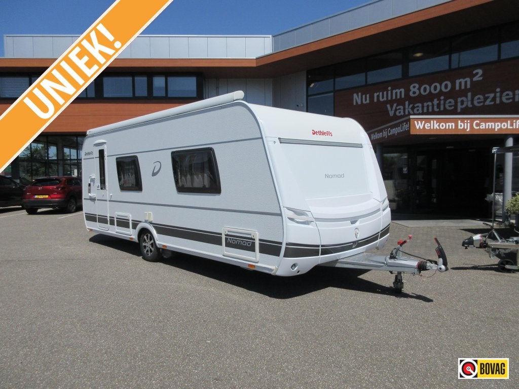 Dethleffs Nomad ZEER NETJES EN COMPLEET, Caravans en Kamperen, Caravans, Schokbreker, Dethleffs, Overige typen, Tot en met 4