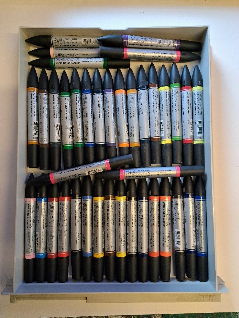 Winsor en Newton markers, Hobby en Vrije tijd, Ophalen of Verzenden, Zo goed als nieuw