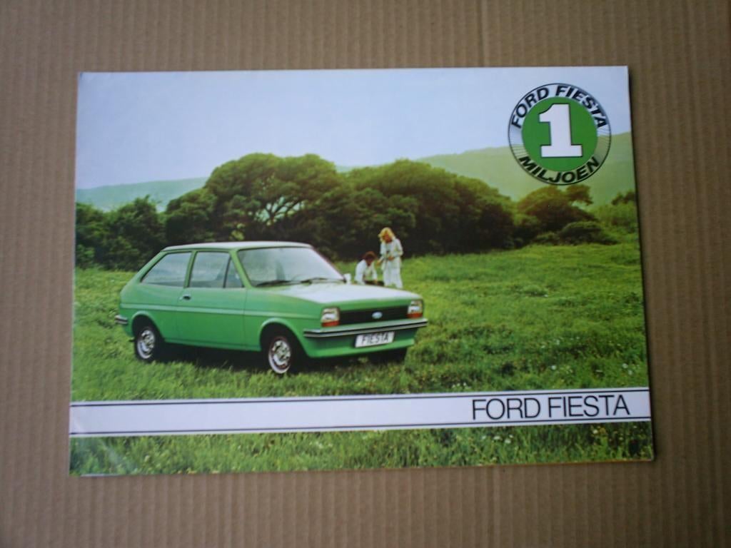 Ford Fiesta o.a. S / Ghia [ 1 miljoen ] 12 / 1978 8 pag., Verzenden, Zo goed als nieuw, Ford