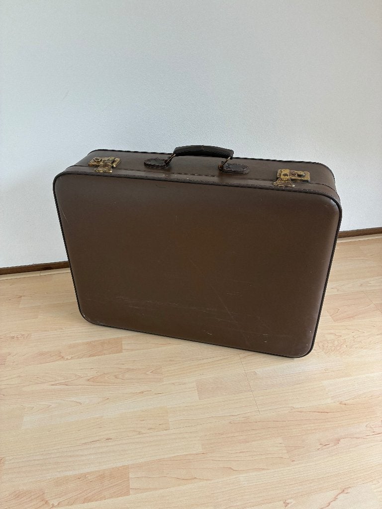 Koffer retro vintage jaren 50, Ophalen, Gebruikt, Hard kunststof, Slot