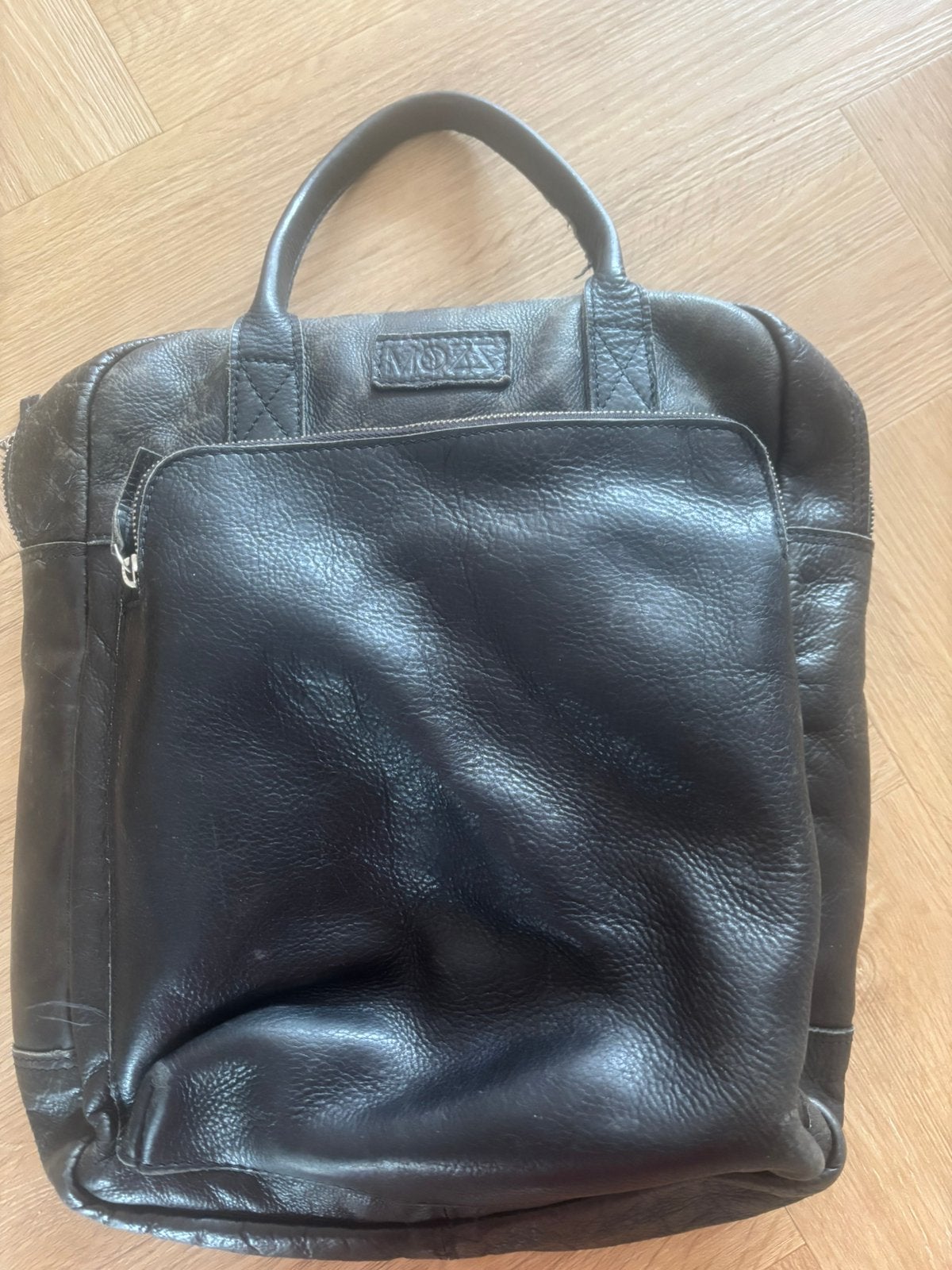 Luiertas Mozz bags Royal raider rugzak - echt leer, Ophalen of Verzenden, Zo goed als nieuw, Rugzak