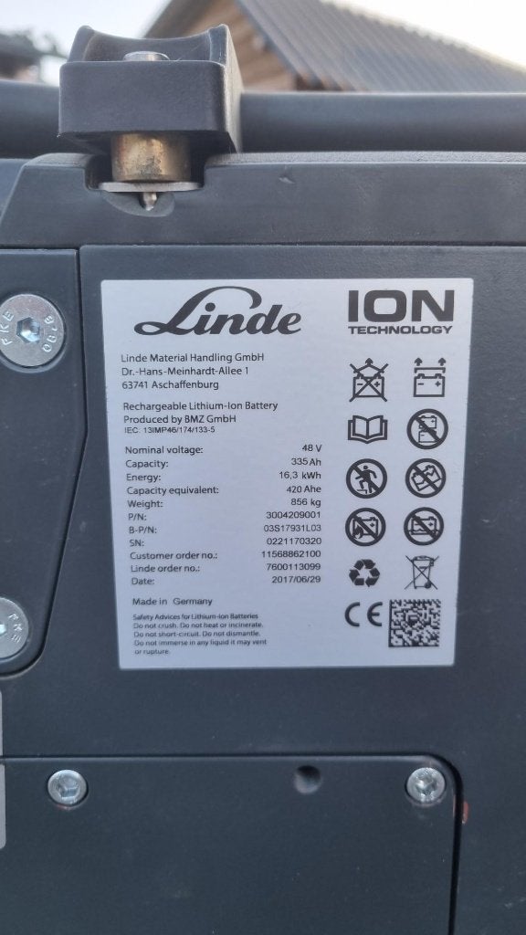 Linde Lithium-ion heftruck batterij, Audio, Tv en Foto, Accu's en Batterijen, Ophalen, Gebruikt