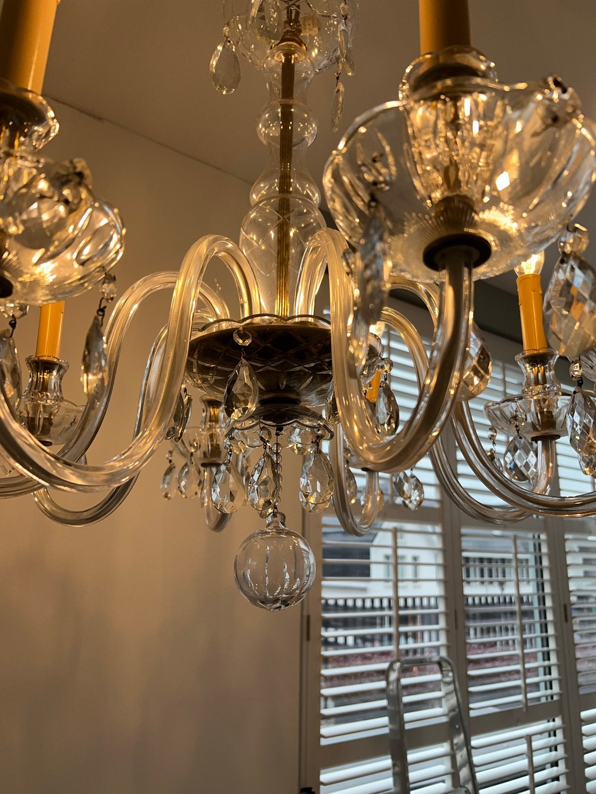 Mooie Italiaanse  Kroonluchter - Ø 75 cm. 100 %. Kompleet., Huis en Inrichting, Lampen | Kroonluchters, Ophalen of Verzenden, Gebruikt