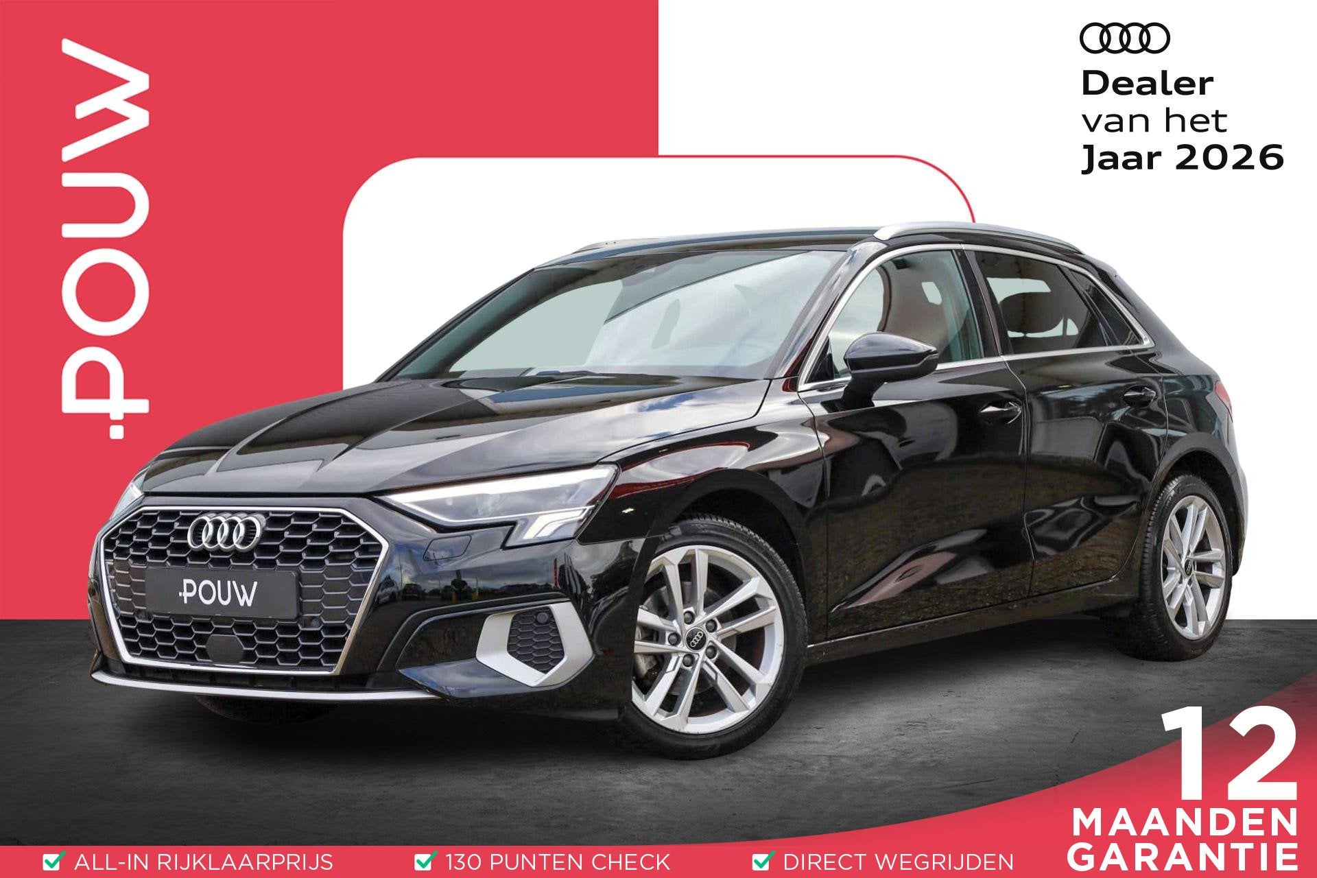 Audi A3 Sportback 35 TFSI 150pk Advanced edition | Parkeerse, Voorwielaandrijving, 12 maanden, Stof, 4 cilinders