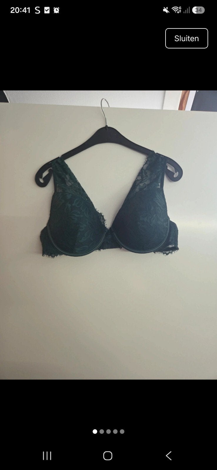 Groene BH (D90) met 2 strings (XL), Zeeman, Verzenden, Groen, Setje