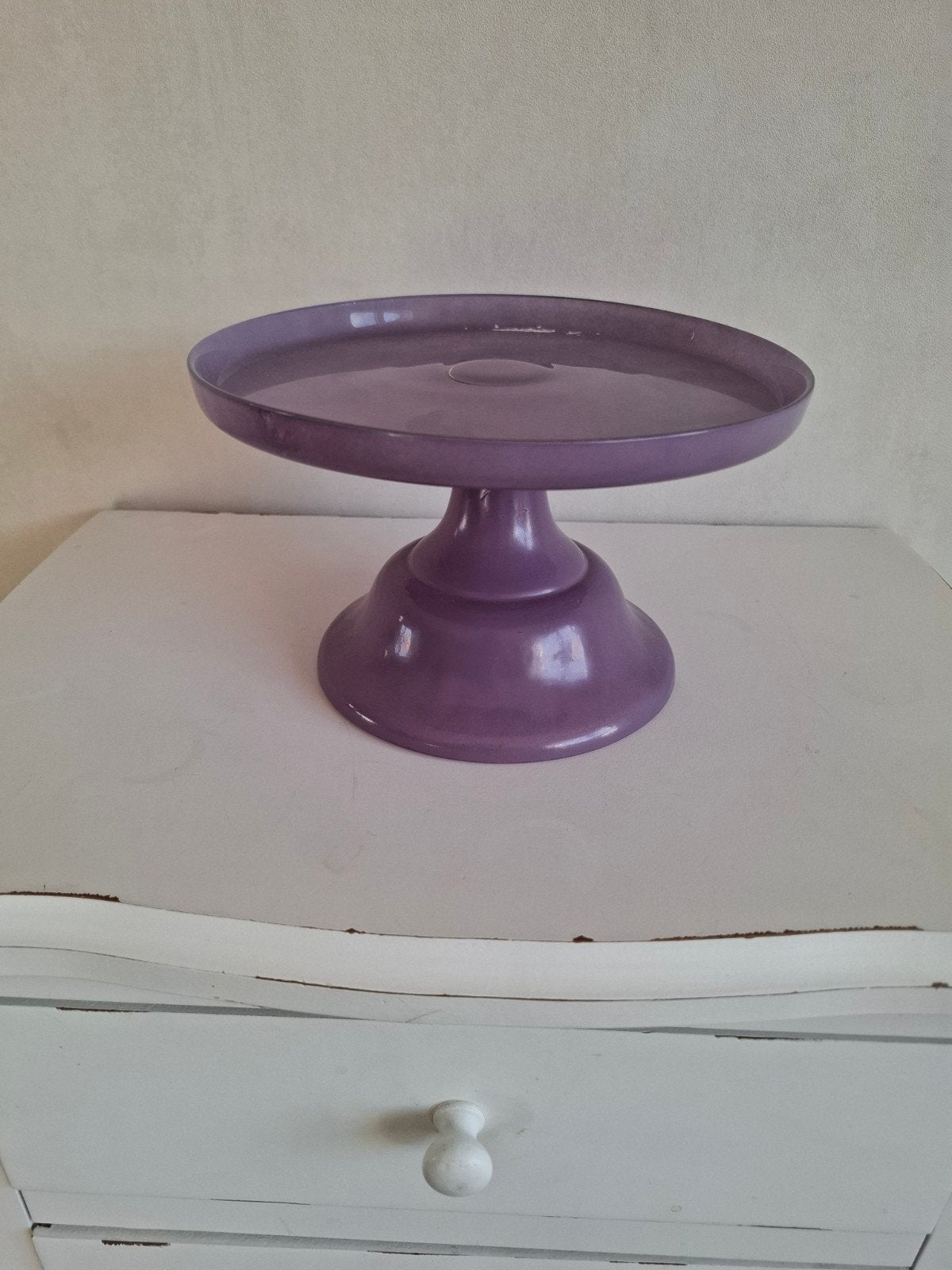 Lilapaars taartplateau van melamine - Gretel by Blüm, Ophalen, Kunststof, Gebruikt, Overige merken