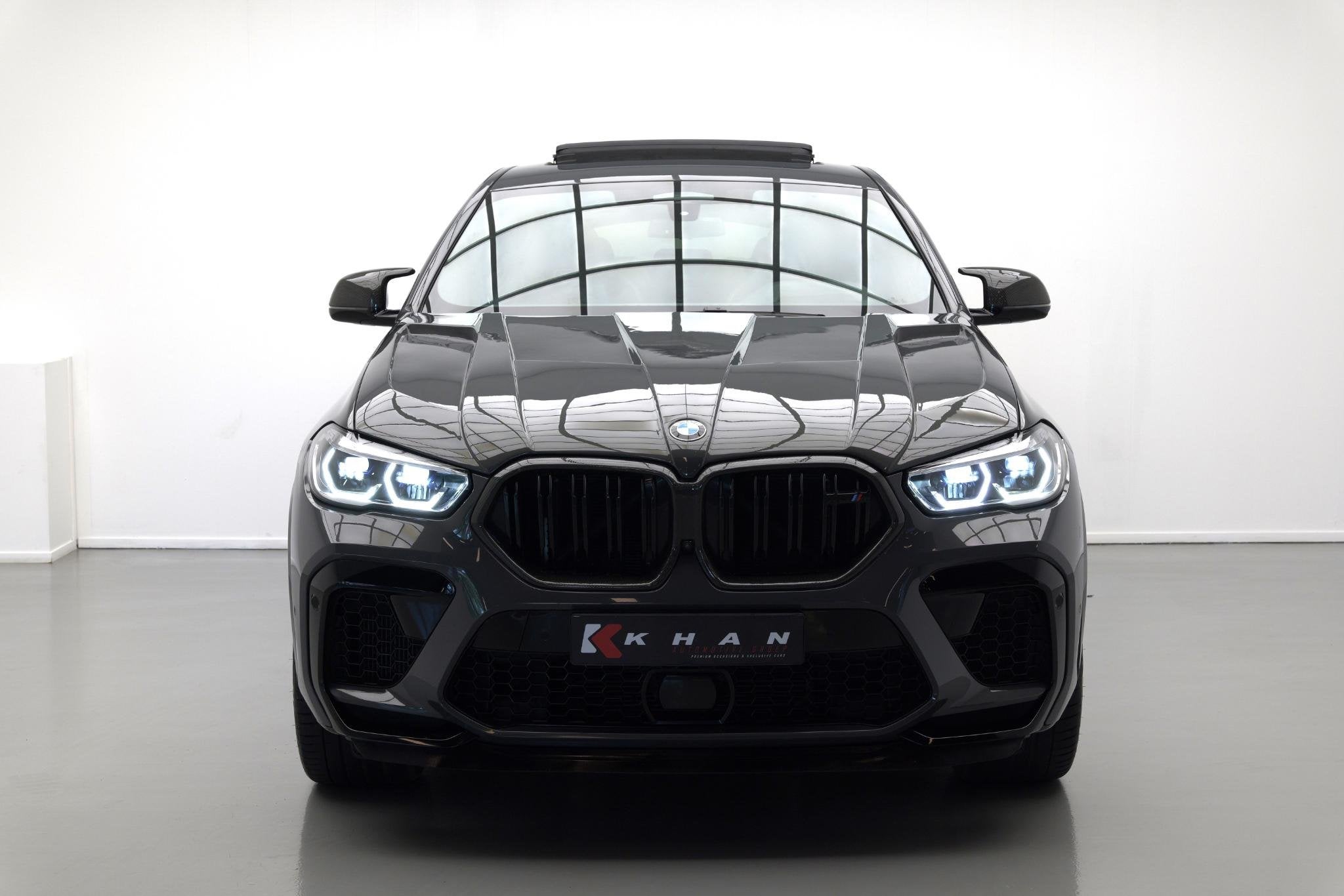 BMW X6 M Competition |Pano|FULL Carbon|DravitGrau|Dealer.ond, Auto's, Verwarmde buitenspiegels, Gebruikt, 4395 cc, Bedrijf