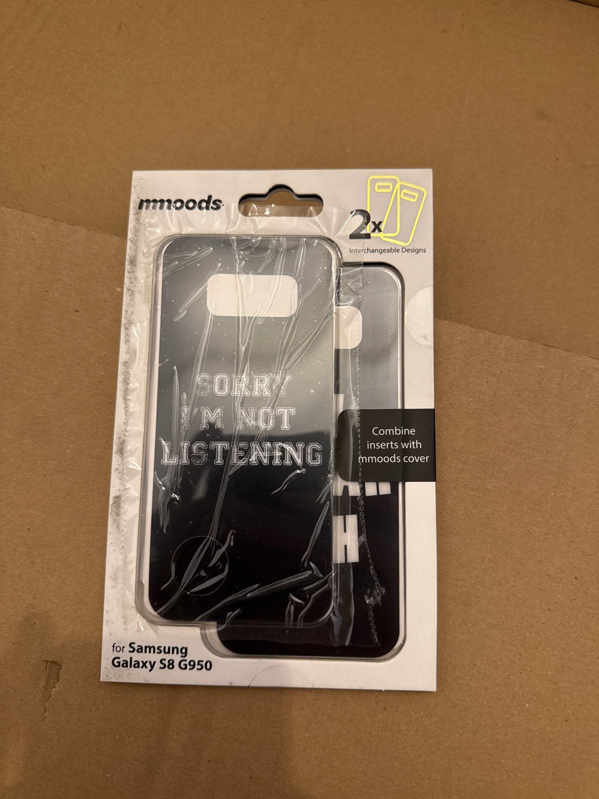 Mmoods Cover voor Samsung Galaxy S8 G950 - 'Sorry I'm Not Li, Ophalen, Nieuw, Overige modellen, Frontje of Cover