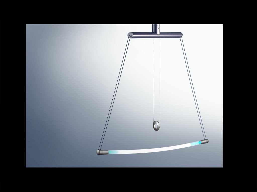lazzurro  design hanglamp, Ophalen of Verzenden, Nieuw, Glas, Design modern