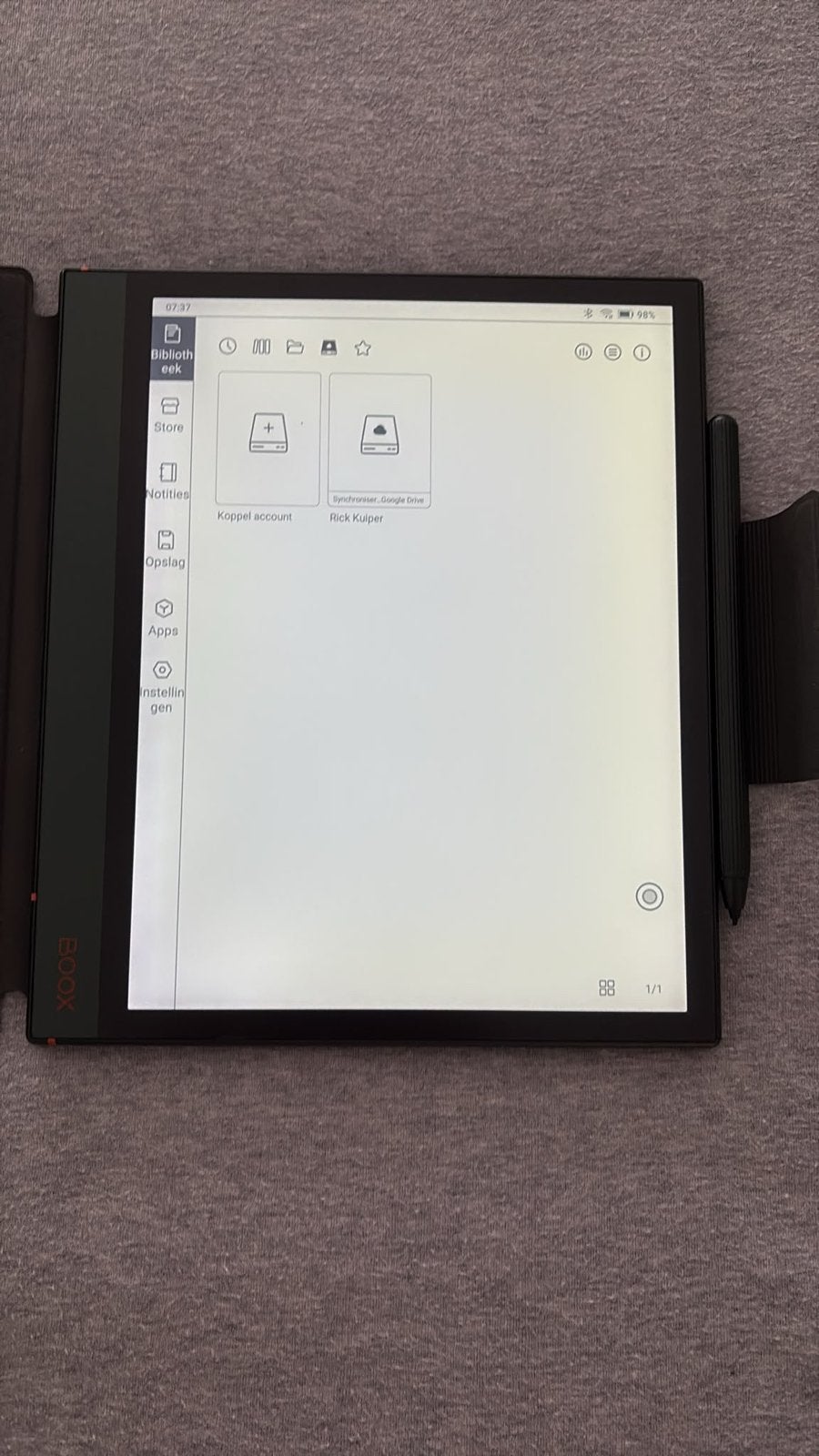 ONYX Boox Note Air2 Plus, Computers en Software, E-readers, Ophalen, Bluetooth, Zo goed als nieuw, 10 inch of meer