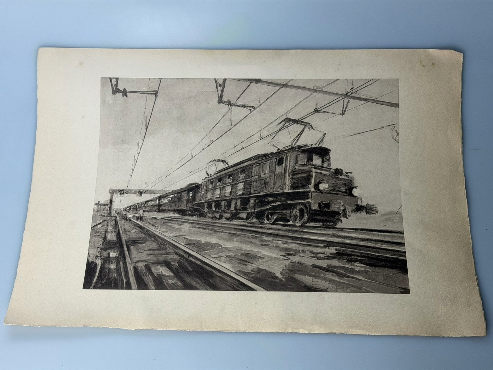 Originele illustratie Émile André Schefer (ca. 1940), Ophalen of Verzenden