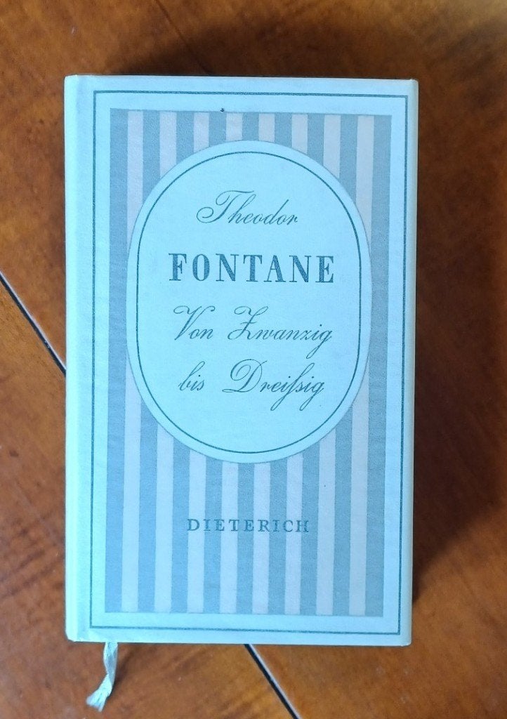 Fontane - Von zwanzig bis dreissig, Ophalen of Verzenden, Zo goed als nieuw