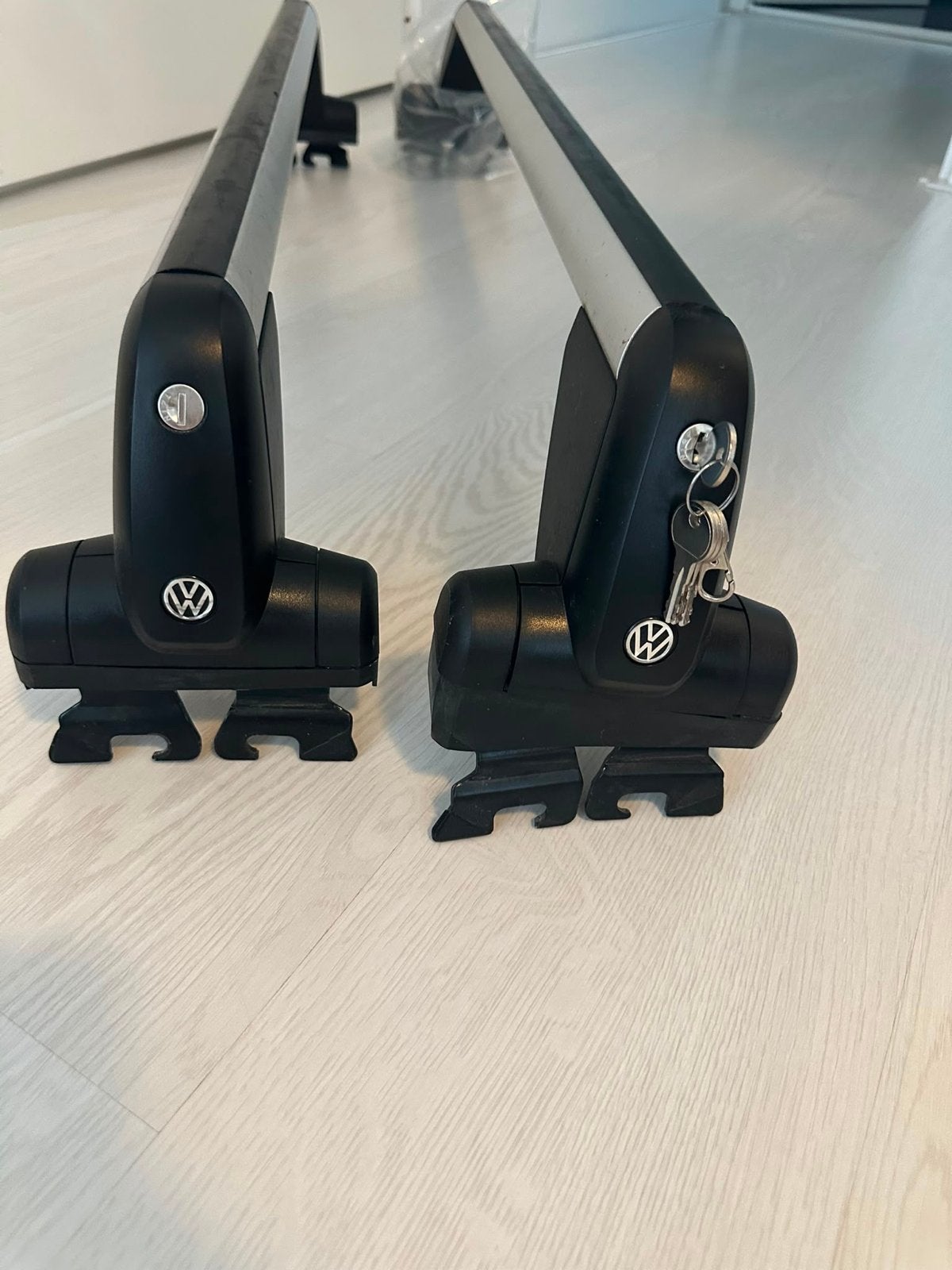VW Golf 4 originele dakdragers met slot en sleutels, Auto diversen, Ophalen, Gebruikt