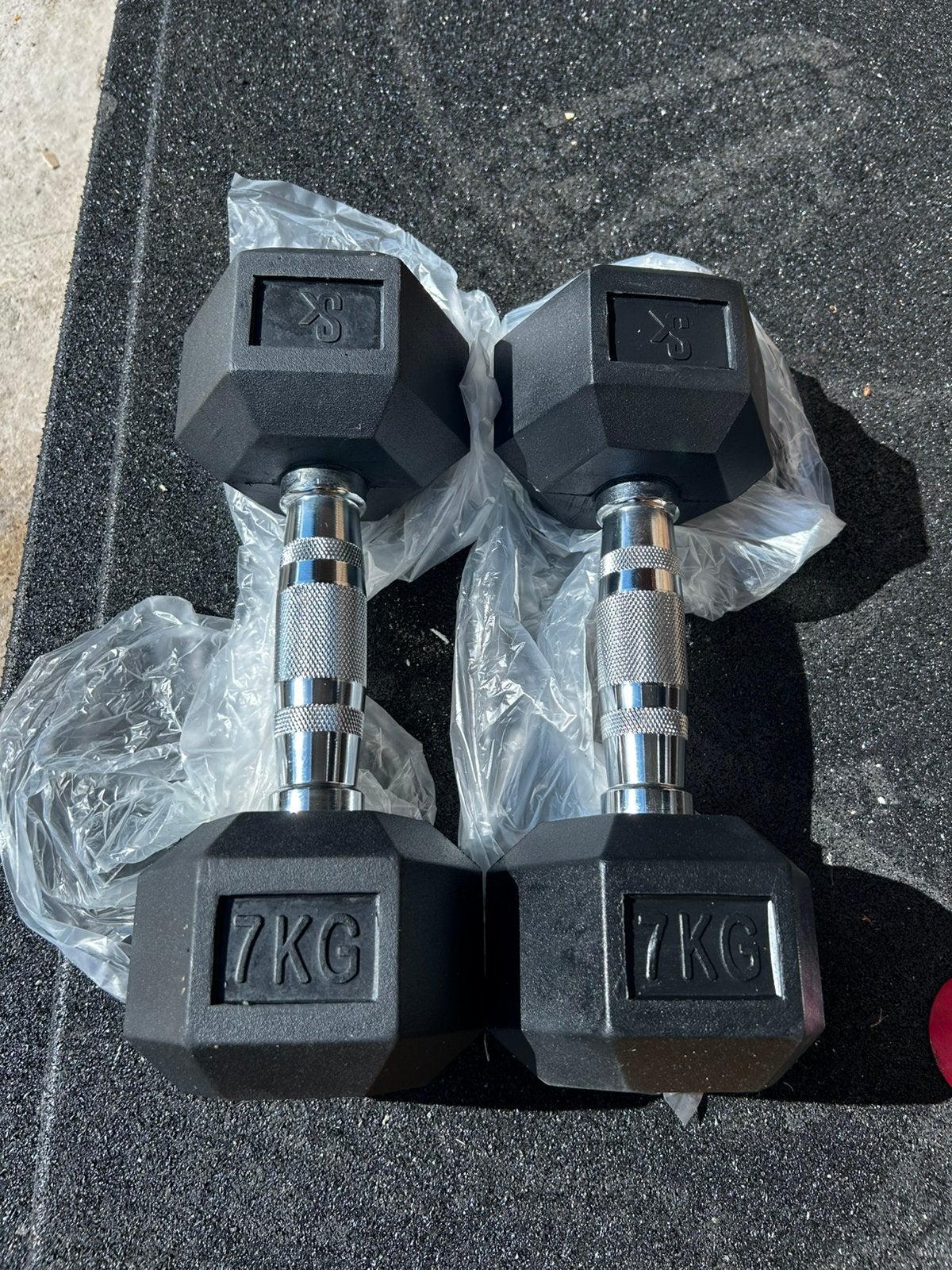 Hexa Dumbells set 7 kg, Ophalen of Verzenden, Nieuw, Dumbbell