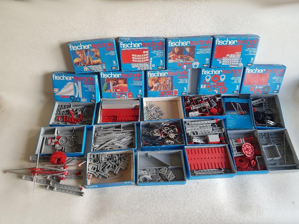 Partij Vintage Fischer Technik speelgoed Technisch speelgoed, Verzamelen, Ophalen of Verzenden, Gebruikt