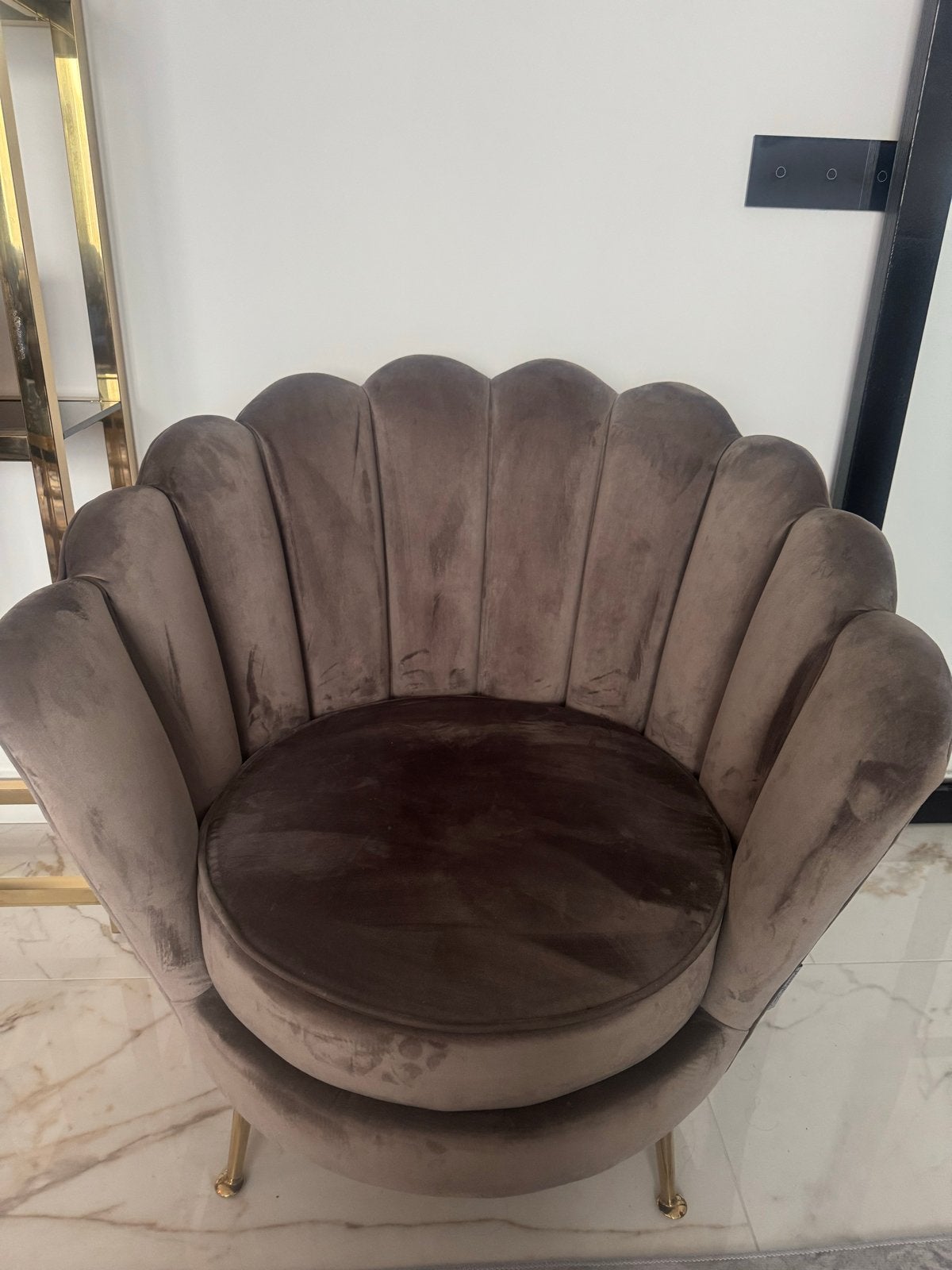 Twee Richmond Fauteuils – Stone Velvet – Zo goed als nieuw, Huis en Inrichting, Ophalen, Zo goed als nieuw, Stof