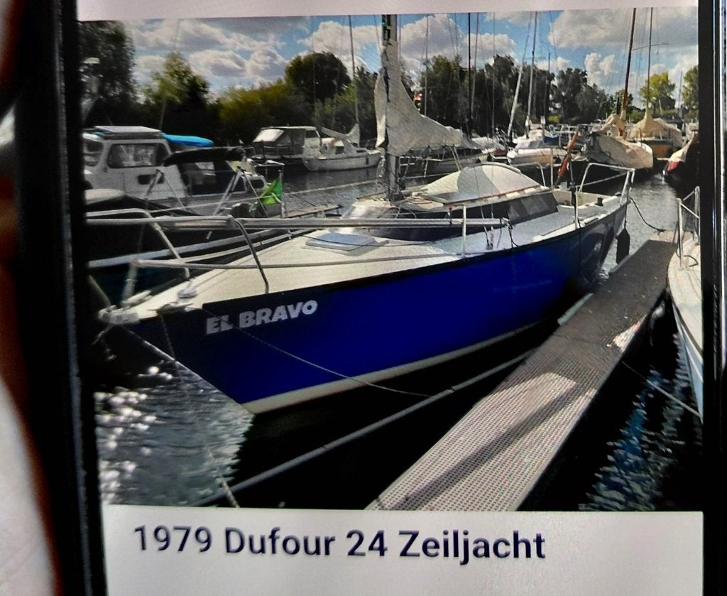 Kajuit zeiljacht, 24 ft, 8 pk, Gebruikt, Binnenboordmotor, 1.80 meter