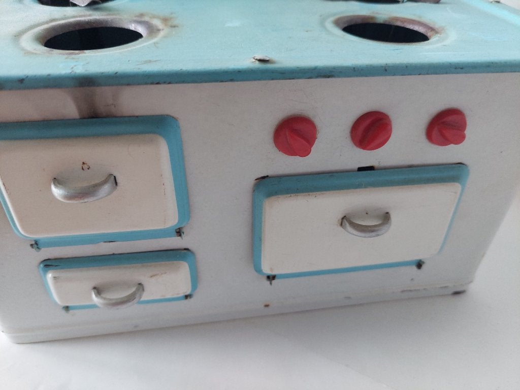 Vintage blikken keukentje, Ophalen of Verzenden