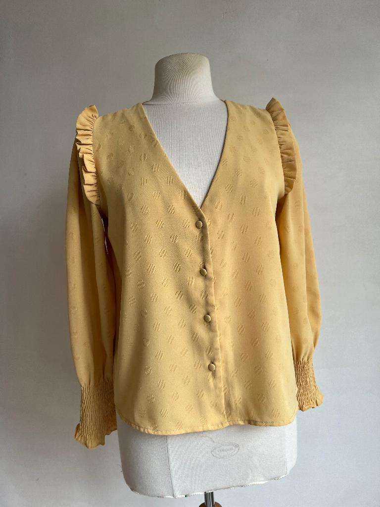 guts & gusto blouse maat s geel, Guts & Gusto, Verzenden, Geel, Zo goed als nieuw